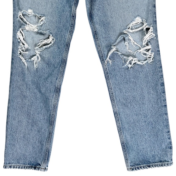 AGOLDE Fen High Rise Relaxed Taper Blue Jeans Size 27 - Picture 6 of 15